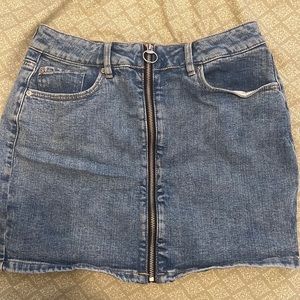 Garage denim skirt